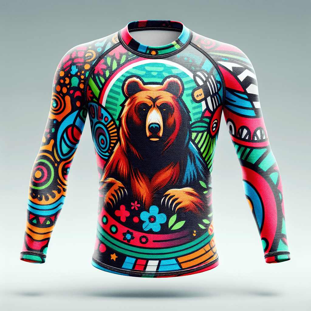 Red Bear Rash Guard